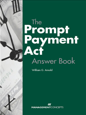 cover image of The Prompt Payment Act Answer Book